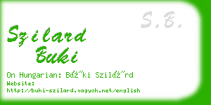 szilard buki business card